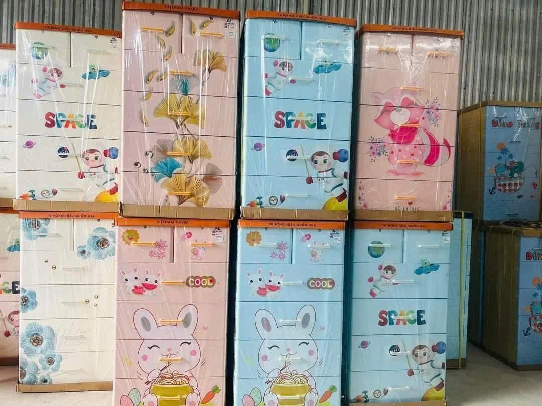 Tủ nhựa nhiều ngăn cho bé